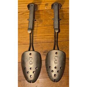 EKCO hammered metal adjustable shoe stretchers, also known as shoe trees VTG